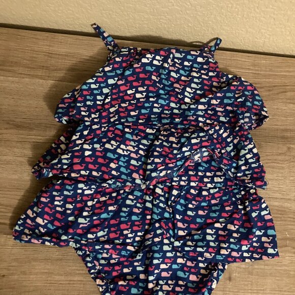 Vineyard Vines for Target Whale Print Dress 12 Months Dark Blue Layered GUC - Picture 3 of 3